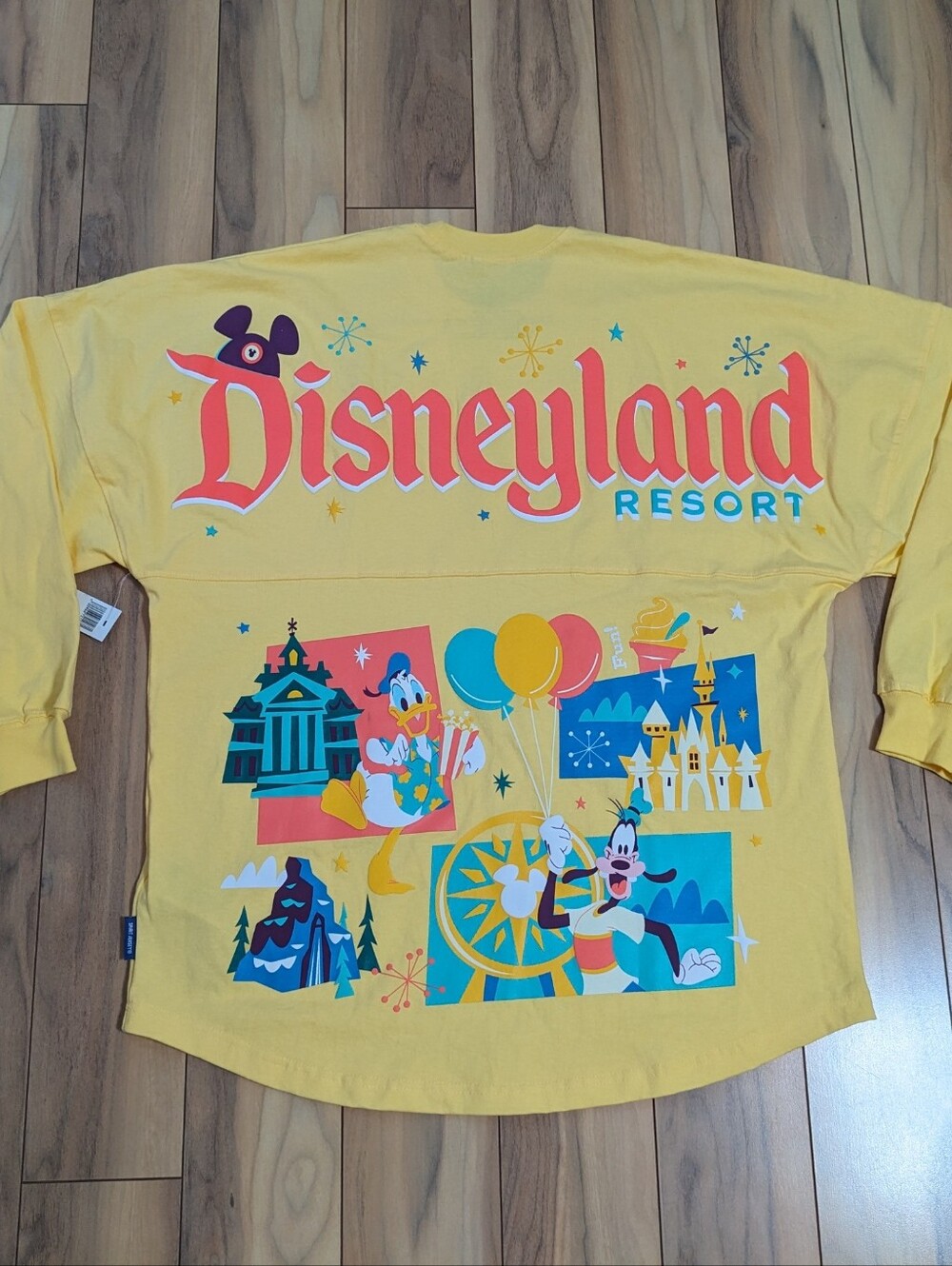 NWT! Disneyland Play In The Parks Spirit Jersey In Yellow Size M